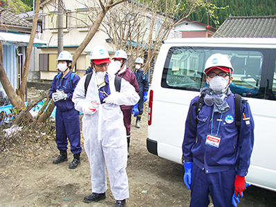 被災地へ